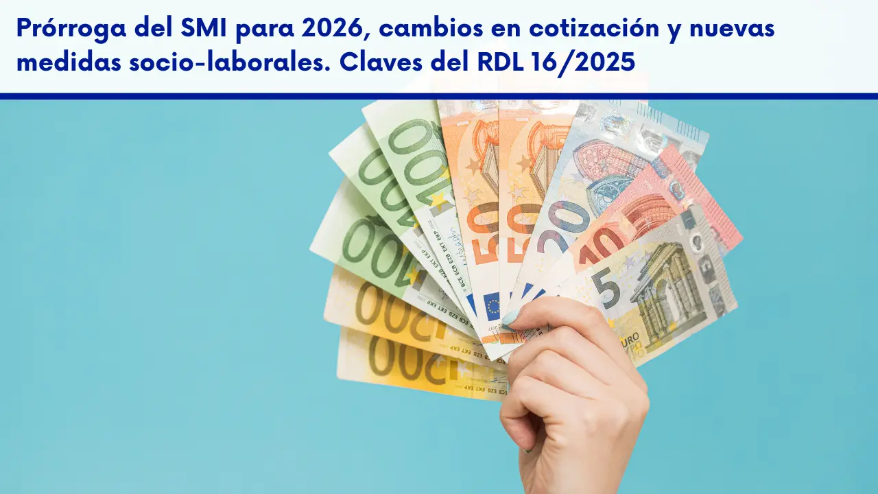 Prorroga del SMI en 2026 cambios en cotizaciones