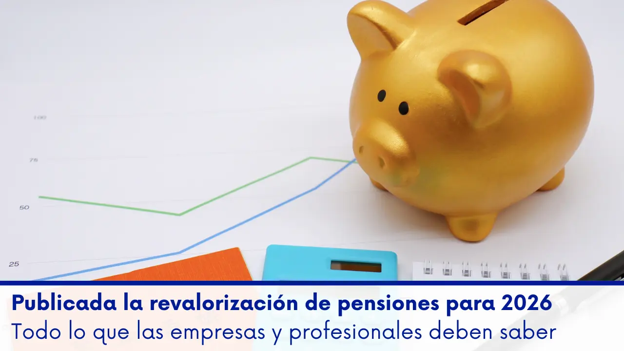 Publicada la revalorización de pensiones para 2026